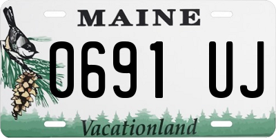 ME license plate 0691UJ