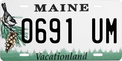 ME license plate 0691UM