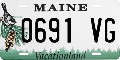 ME license plate 0691VG