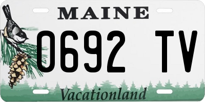 ME license plate 0692TV