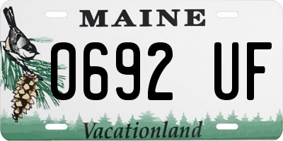 ME license plate 0692UF