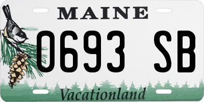 ME license plate 0693SB