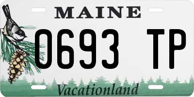 ME license plate 0693TP