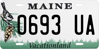 ME license plate 0693UA