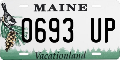 ME license plate 0693UP
