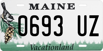 ME license plate 0693UZ