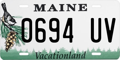 ME license plate 0694UV