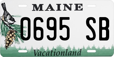 ME license plate 0695SB