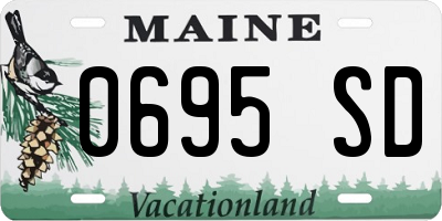 ME license plate 0695SD