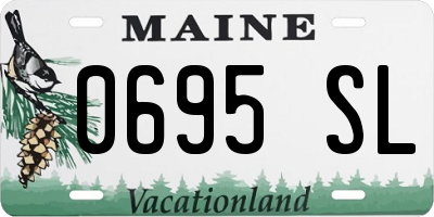 ME license plate 0695SL