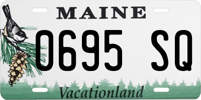 ME license plate 0695SQ