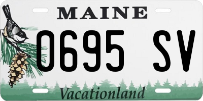 ME license plate 0695SV