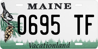 ME license plate 0695TF