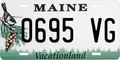 ME license plate 0695VG