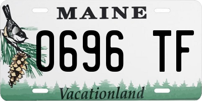 ME license plate 0696TF