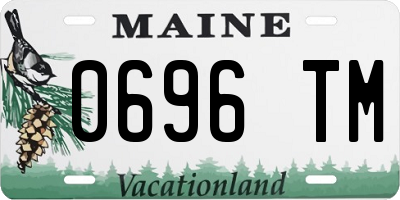 ME license plate 0696TM
