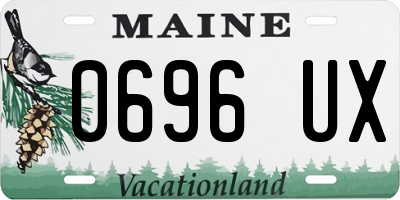 ME license plate 0696UX