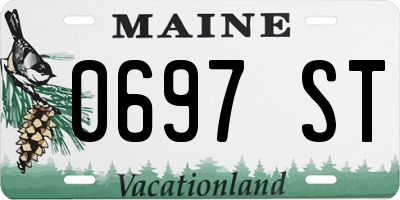 ME license plate 0697ST