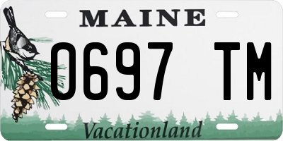 ME license plate 0697TM