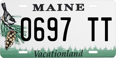 ME license plate 0697TT