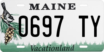 ME license plate 0697TY