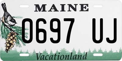 ME license plate 0697UJ