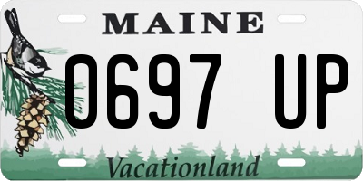 ME license plate 0697UP