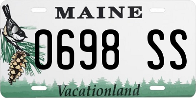 ME license plate 0698SS