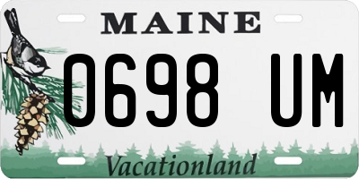 ME license plate 0698UM