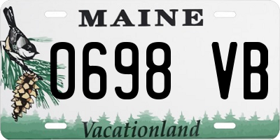 ME license plate 0698VB