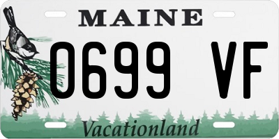 ME license plate 0699VF