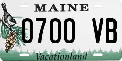 ME license plate 0700VB