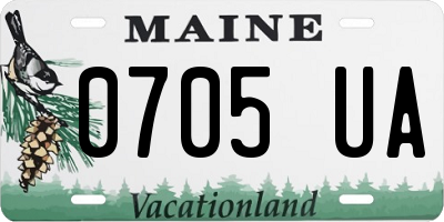 ME license plate 0705UA