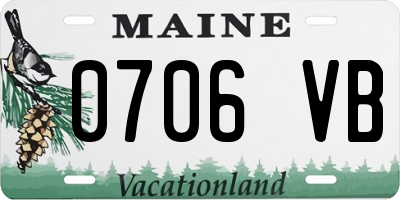 ME license plate 0706VB