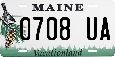 ME license plate 0708UA
