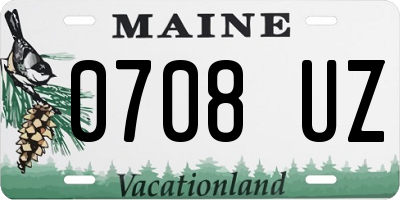 ME license plate 0708UZ