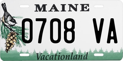 ME license plate 0708VA