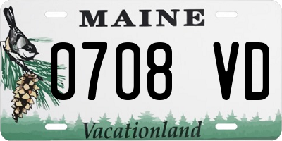 ME license plate 0708VD
