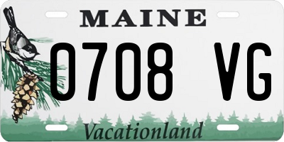 ME license plate 0708VG