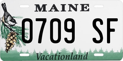 ME license plate 0709SF