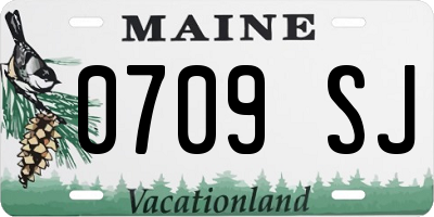 ME license plate 0709SJ