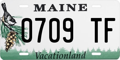 ME license plate 0709TF
