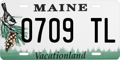 ME license plate 0709TL