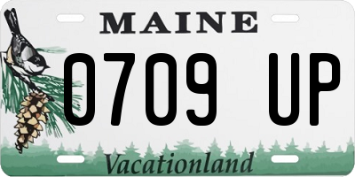ME license plate 0709UP