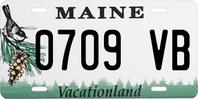 ME license plate 0709VB