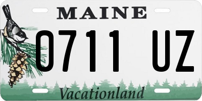 ME license plate 0711UZ