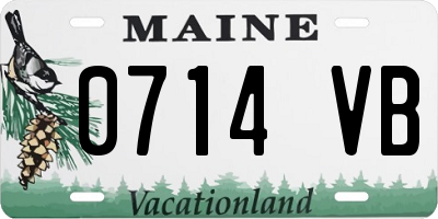 ME license plate 0714VB