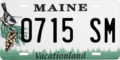 ME license plate 0715SM