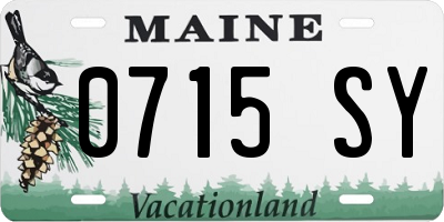 ME license plate 0715SY