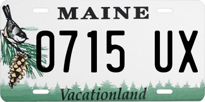 ME license plate 0715UX